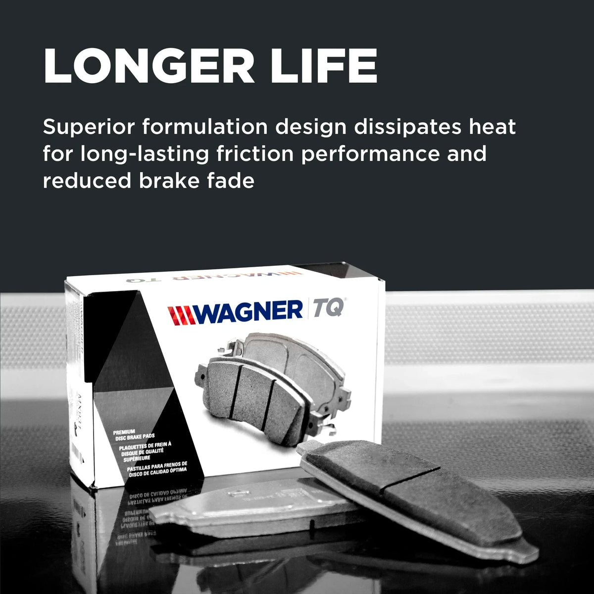 Wagner Brake ThermoQuiet Ceramic Disc Brake Pad Set Fits select: 2009-2014 HYUNDAI GENESIS, 2011 HYUNDAI EQUUS