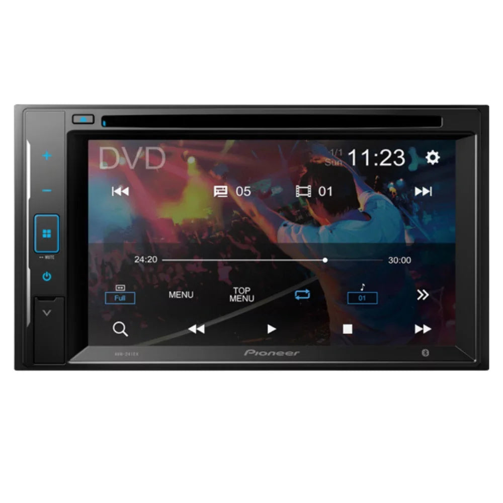 KIT4860 Bundle for 2002-2009 Chevy Trailblazer W/ Pioneer AVH-241EX Double DIN Car Stereo with Bluetooth/Backup Camera/InstalLatitudeion Kit/in-Dash DVD/CD AM/FM 6.2" Touchdisplay Digital Media Receiver
