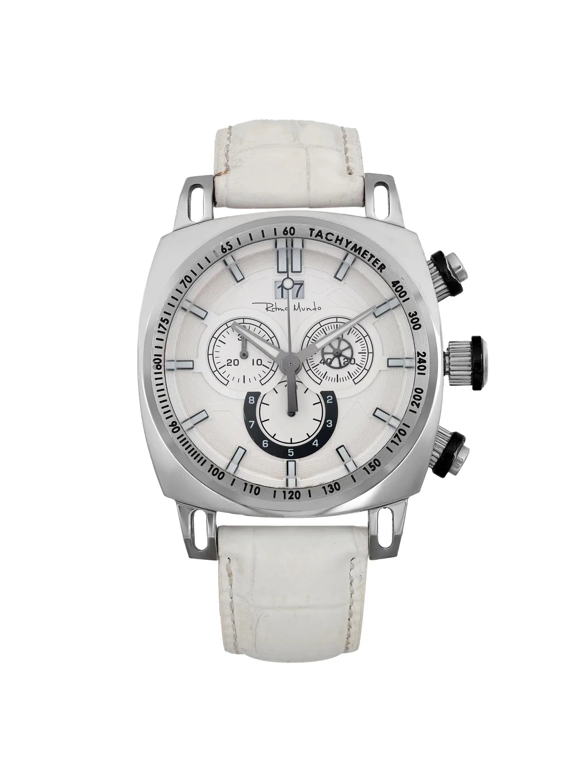 Pre-owned Ritmo Mundo Racer 44mm Steel Quartz Men Watch 222/4 (Good)
