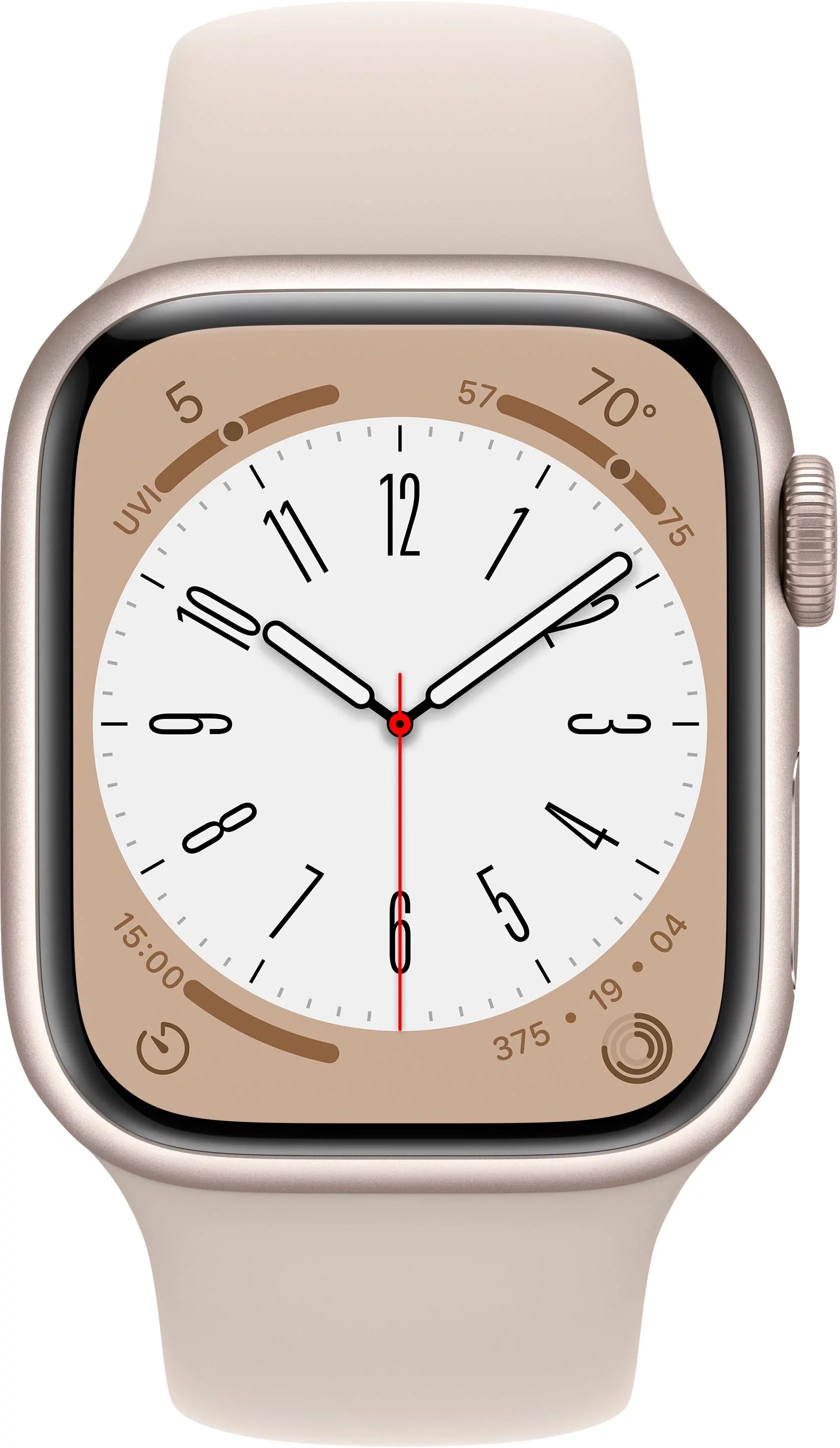 Restored Apple Watch Gen 8 Series 8 41mm Starlight Aluminum - Starlight Sport Band 3K762LL/A (Refurbished)
