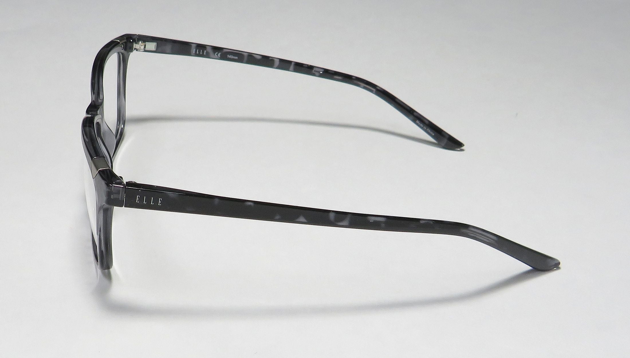 NEW ELLE 13425 WOMENS/LADIES CAT EYE FULL-RIM GRAY AFFORDABLE DESIGNER CAT EYE CASUAL BUDGET FRAME DEMO LENSES 53-15-140 EYEGLASSES/SPECTACLES