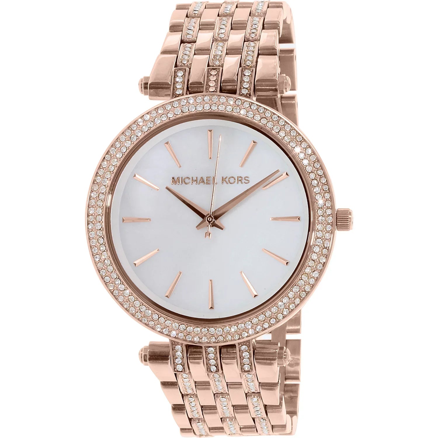 Michael Kors Women's Darci MK3220 Rose Gold Stainless-Steel PLatitudeed Japanese Quartz Fashion Watch