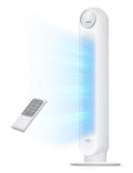 Dreo Tower Fan, Quiet Smart WiFi Fan with Remote, 90° OscilLatitudeing, Voice Control, 4 Modes, 4 Speeds, 8H Timer，white