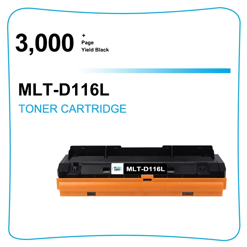 Cool Toner Compatible Toner for Samsung 116L MLTD116L D116L MLT-D116L SL-M2625D SL-M2825DW SL-M2835DW (Black, 6 Pack)