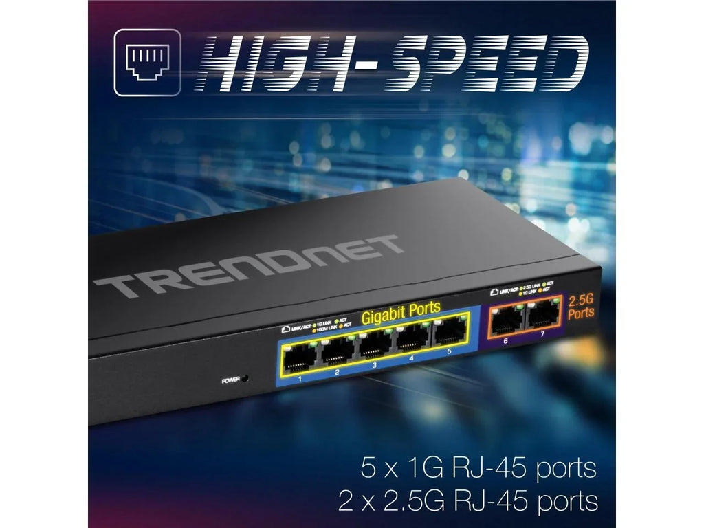 TRENDnet  TEG-S327, 7-Port Multi-Gig Switch