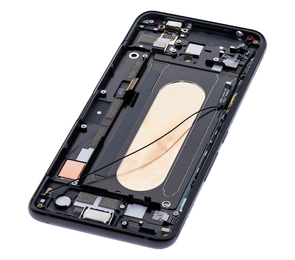 Replacement OLED Assembly With Frame Compatible For Asus ROG Phone 2 (ZS660KL) (Refurbished) (Matte Black)