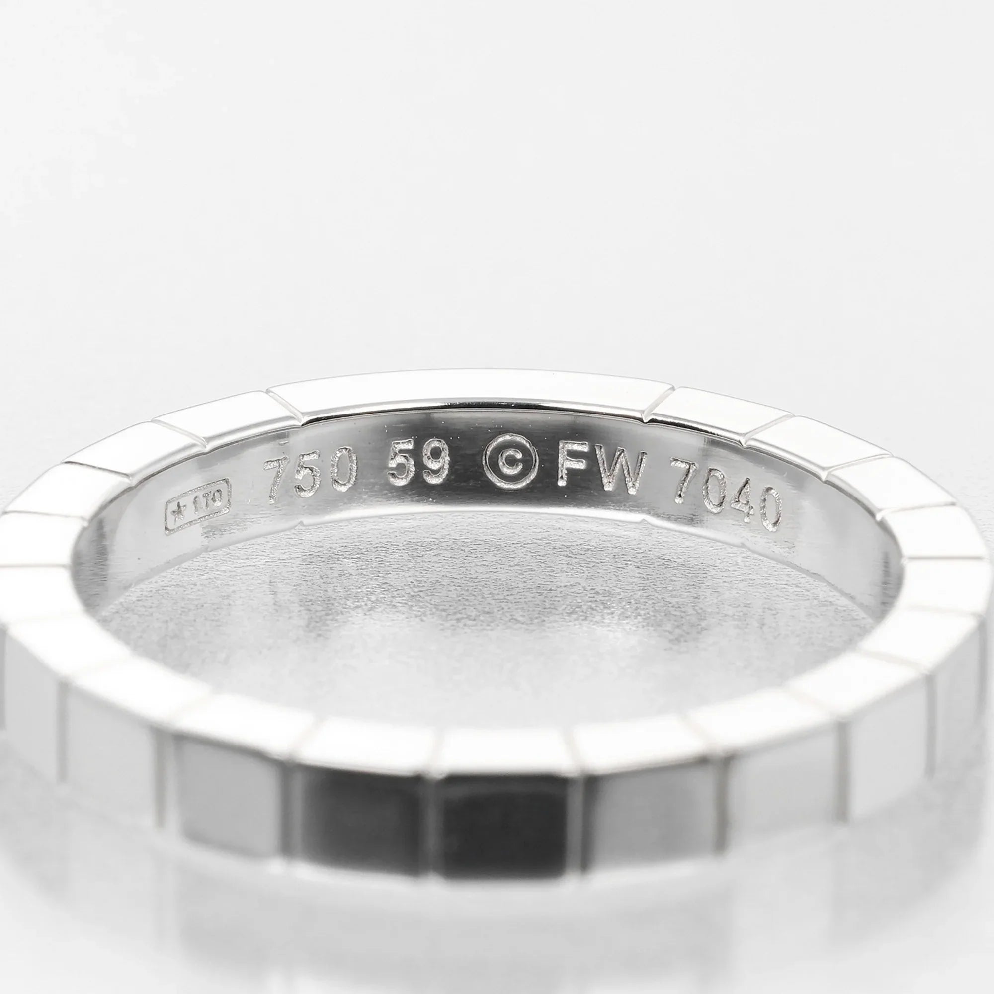 Pre-Owned Cartier CARTIER Raniere No. 18 Ring K18 WG White Gold Approx. 6.73g I122924044 (Good)