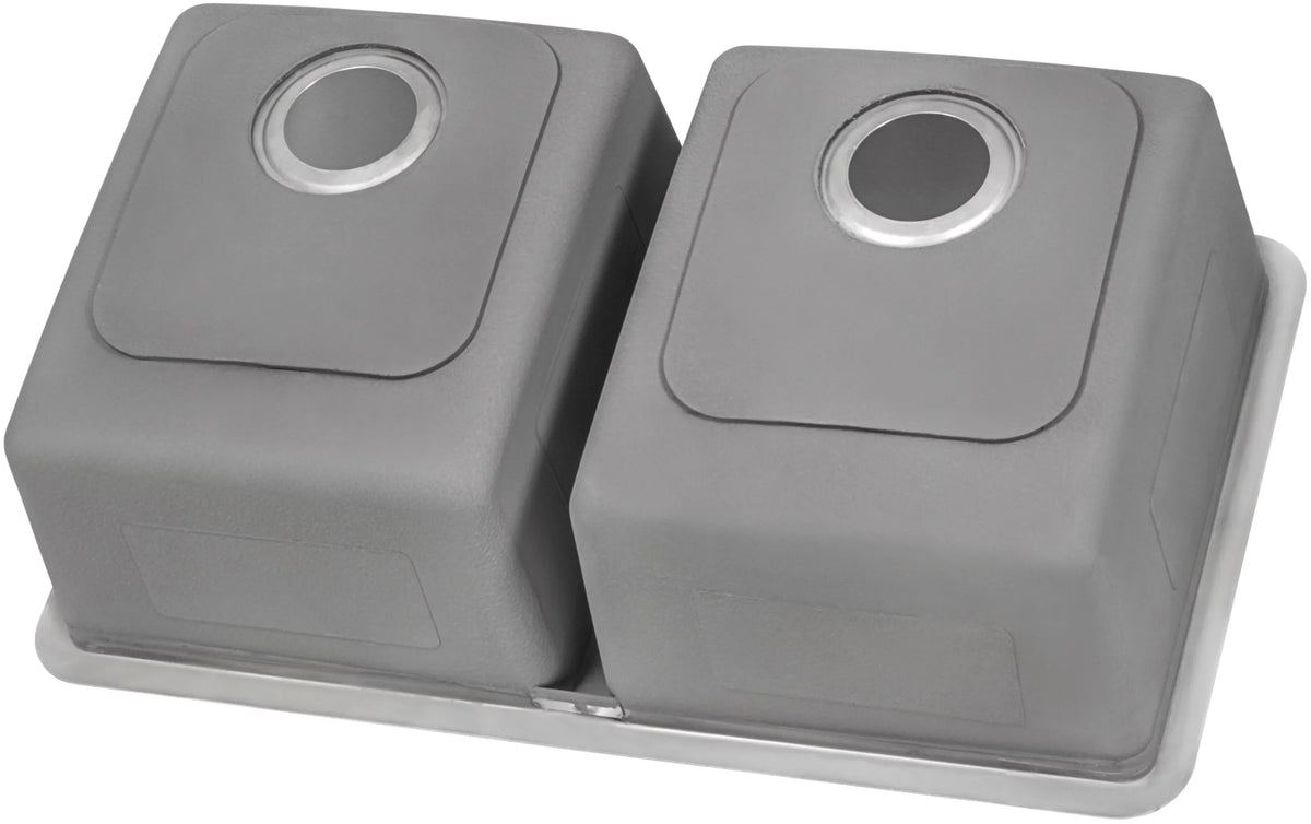 Ruvati USA RVM5099 31 in. Undermount 50-50 Double Bowl 16 Gauge Stainless Steel Kitchen Sink