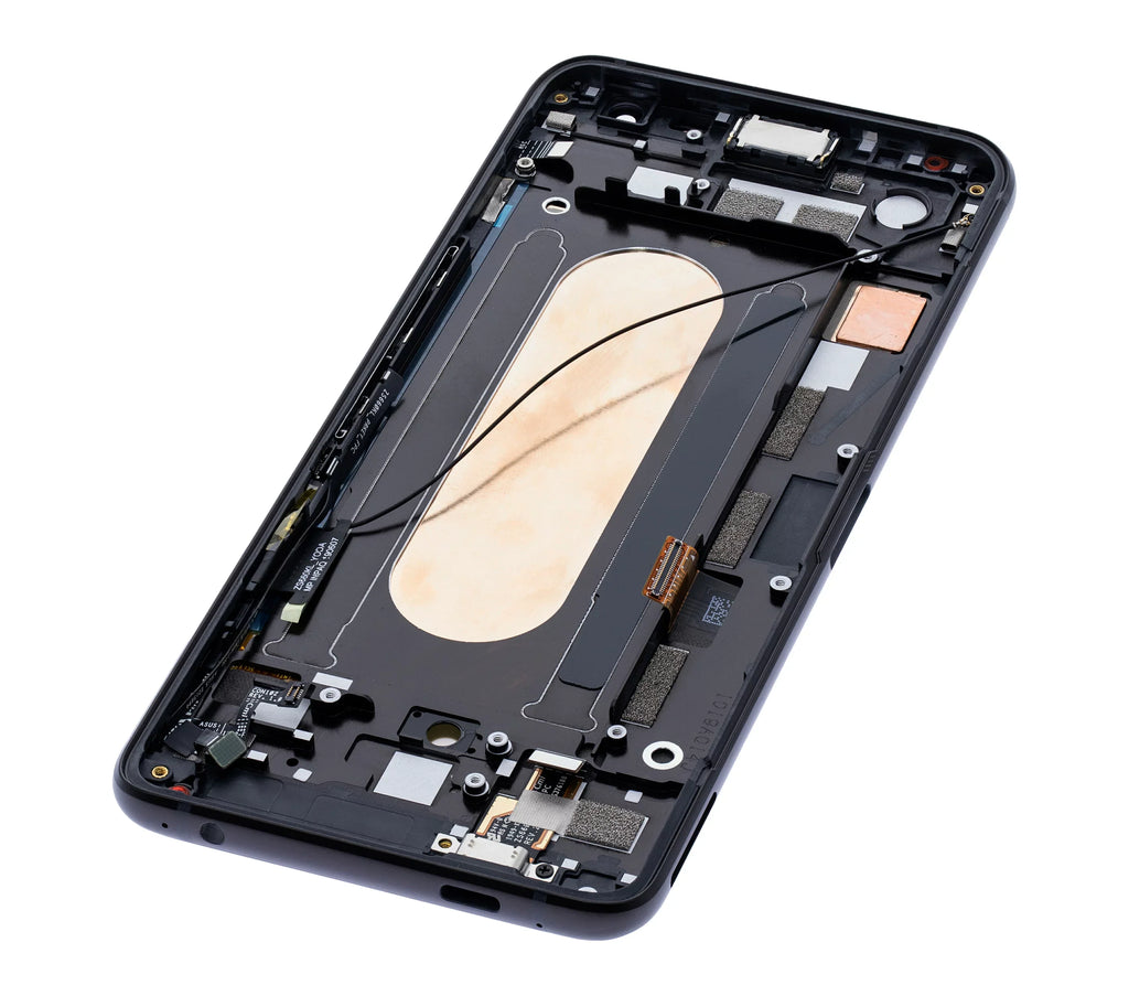 Replacement OLED Assembly With Frame Compatible For Asus ROG Phone 2 (ZS660KL) (Refurbished) (Matte Black)