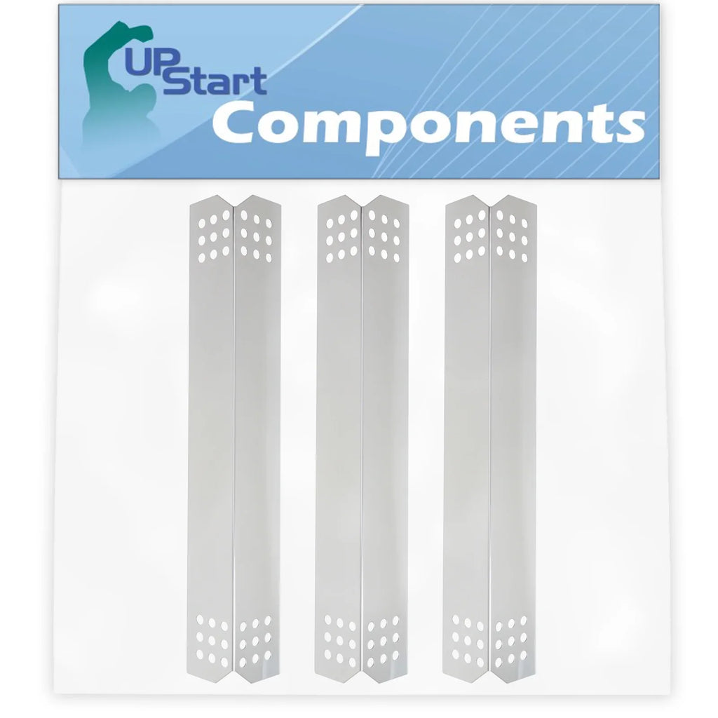 3-Pack BBQ Grill Heat Shield PLatitudee Tent Replacement Parts for Jenn Air 730-0709 - Compatible Barbeque Stainless Steel Flame Tamer, Guard, Deflector, Flavorizer Bar, Vaporizer Bar, Burner Cover 16 1/8"
