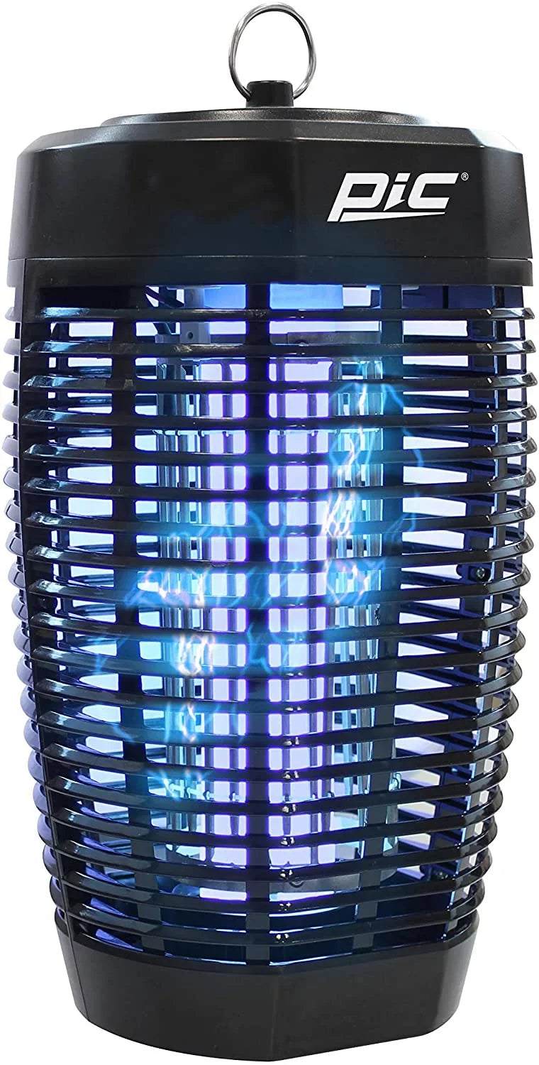 PIC 40W Outdoor 1 Acre Mosquito and Bug Zapper, Electronic Insect Killer, Black
