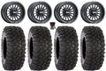 MetalFX Delta 15" Wheels Black 33" XC450 Tires Polaris RZR XP 1000 / PRO XP / Ranger XP 900/1000