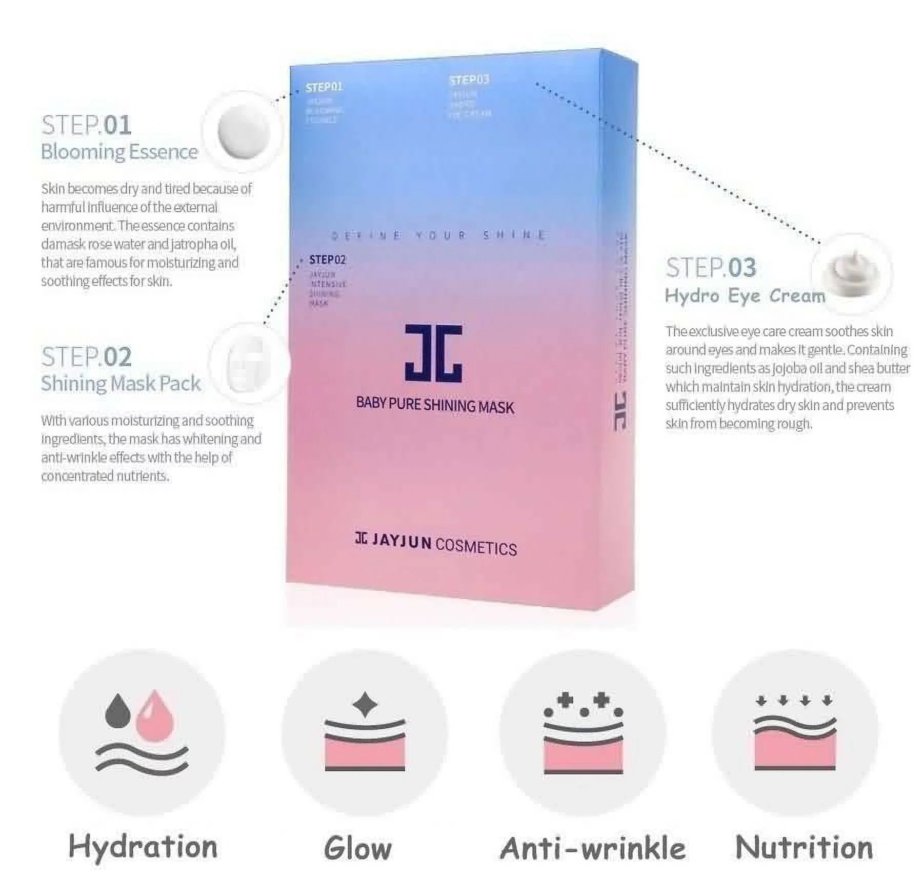 Jayjun Intensive Shining Mask 25ml 0.84oz X 10 Sheet