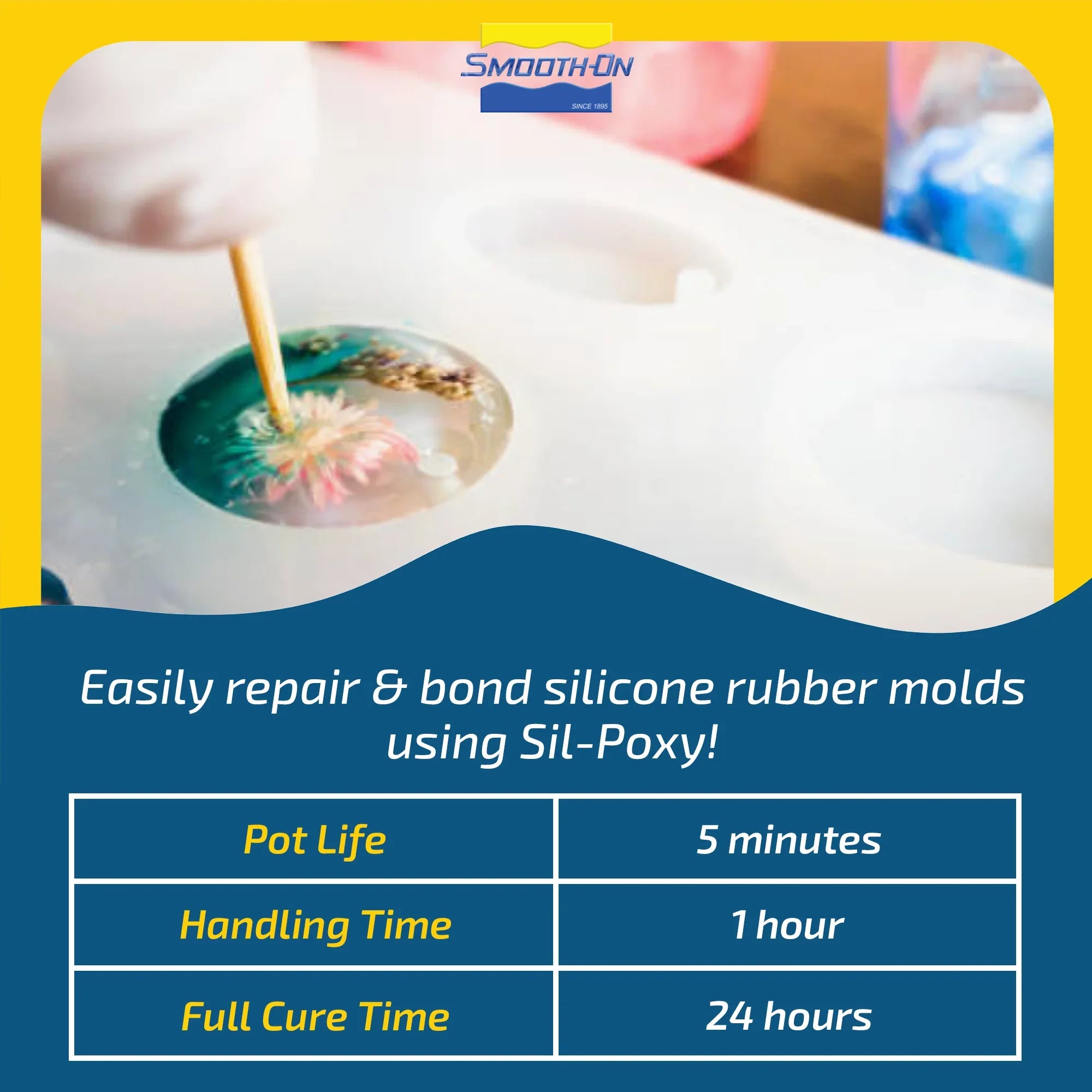 SIL-Poxy - Silicone Rubber Adhesive - 3 Ounce Tube