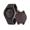ZiSUGP Custom Name Wood Watch Wooden Quartz Date Display Men's Wristwatch Gift for Men Gw-m5610-1bjf