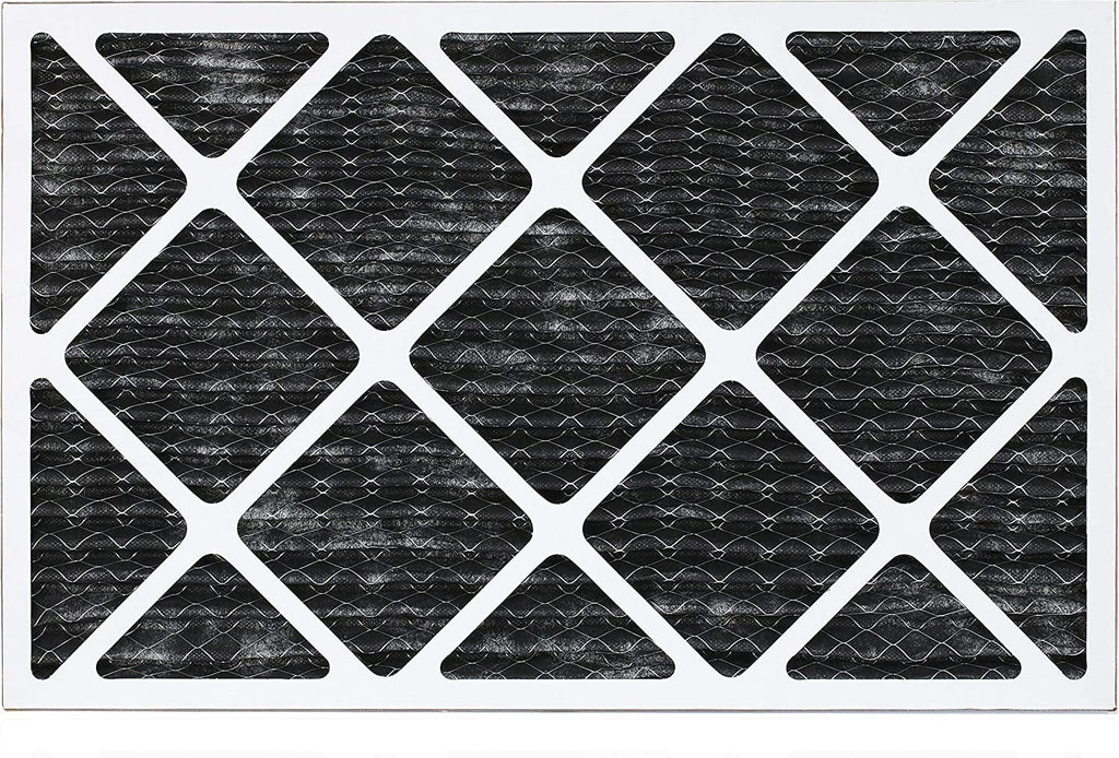 Filterbuy 14x24x1 MERV 8 Odor Eliminator Pleated HVAC AC Furnace Air Filters with Activated Carbon (1-Pack)