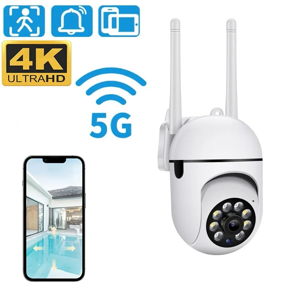 GeCam 3MP Home Security Camera,5G Security Cameras Outdoor WiFi 355°PTZ Video Camera,Motion Detection Activity Alert,Spotlight Color Night Vision,2-Way Audio,Waterproof
