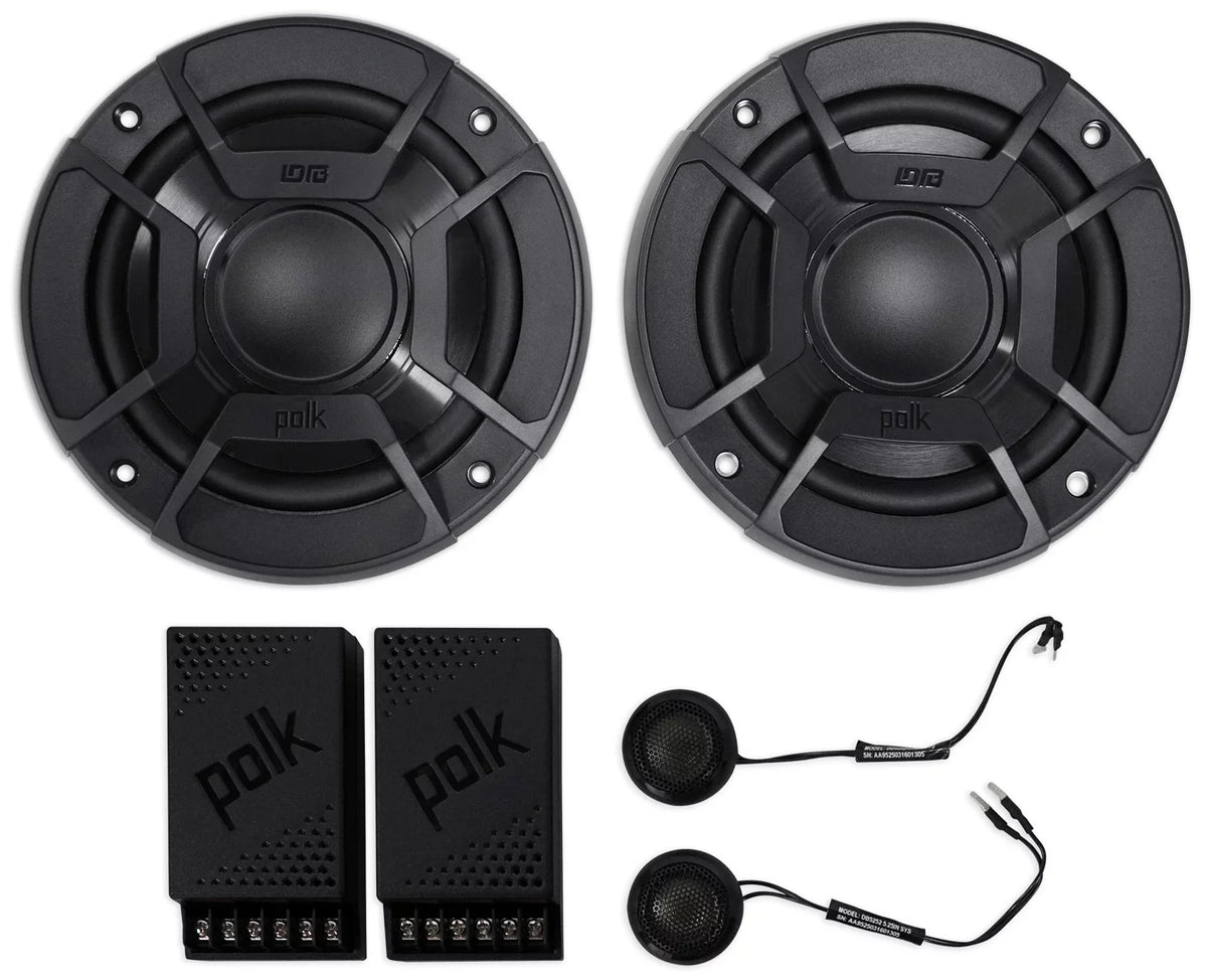 Polk Audio DB5252 5.25" 600w Component Car/Marine Speakers+2) Speaker