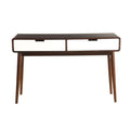 Home Roots Furniture  30 x 47 x 15.75 in. MDF & Wood Veneer Sofa Table - Walnut & White