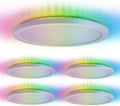 Sunco Smart LED Flush Mount Ceiling Light Fixture 24W 2500LM 13 Inch RGB Color Changing LED Night Light for Bedroom Kitchen Hallway Amazon Alexa Google Home Compatible ETL Energy Star 4 Pack