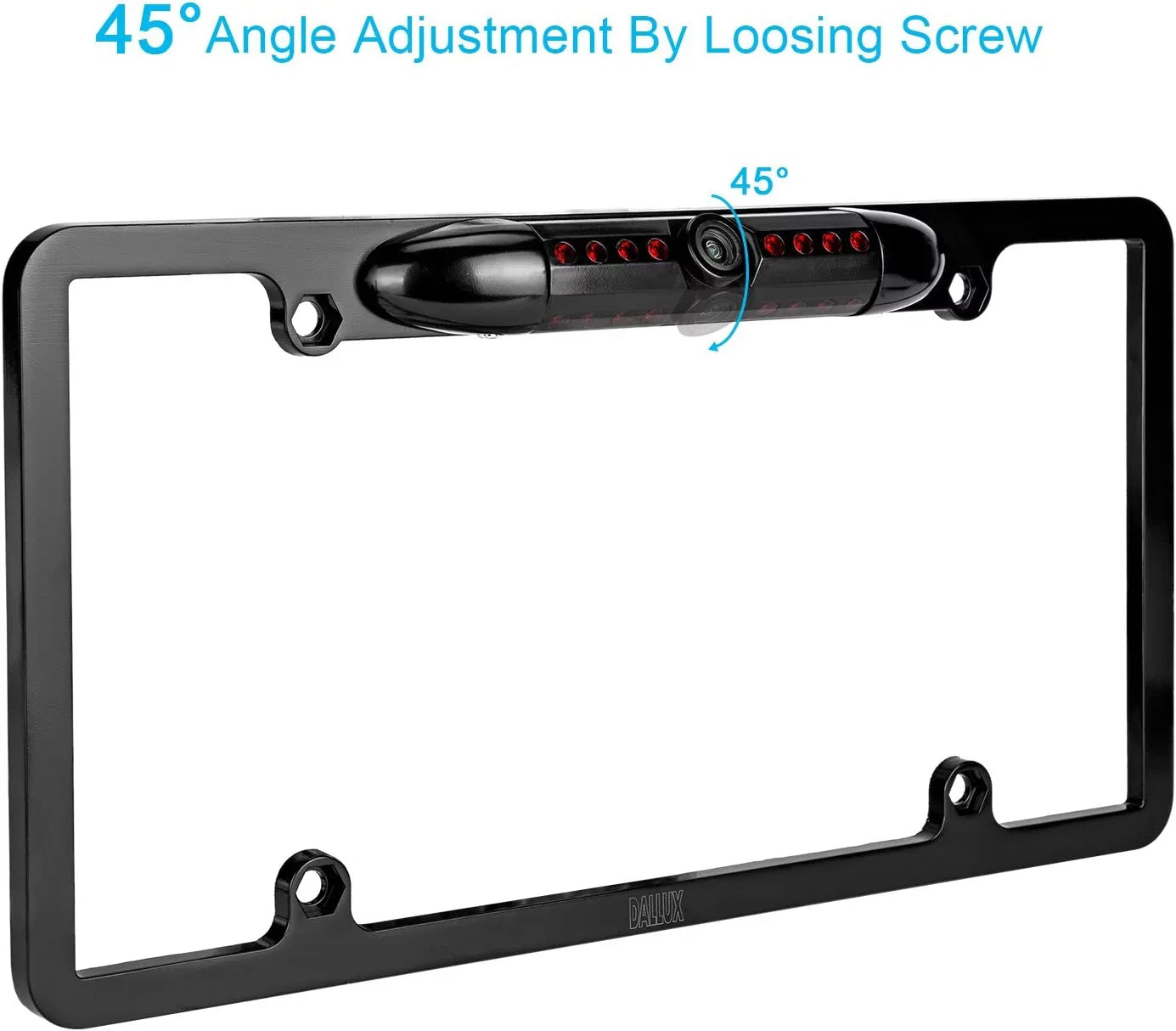 Absolute Backup Camera Rearview License PLatitudee Frame for ALPINE INEW970HD INE-W970HD Black