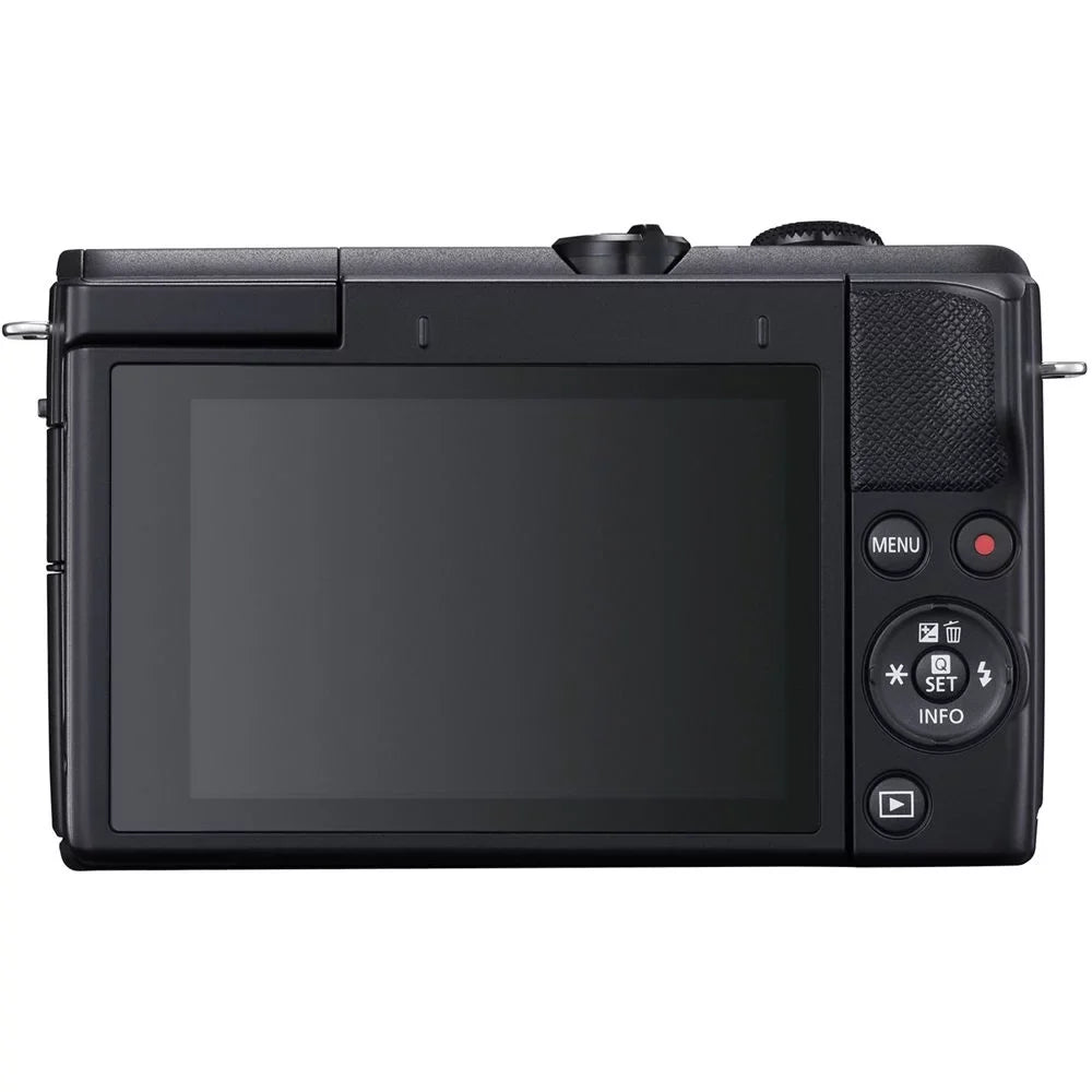 Canon EOS M200 Mirrorless Camera (Black) +15-45mm f/3.5-6.3 IS STM Lens (Graphite) +3 PC Filter +64GB