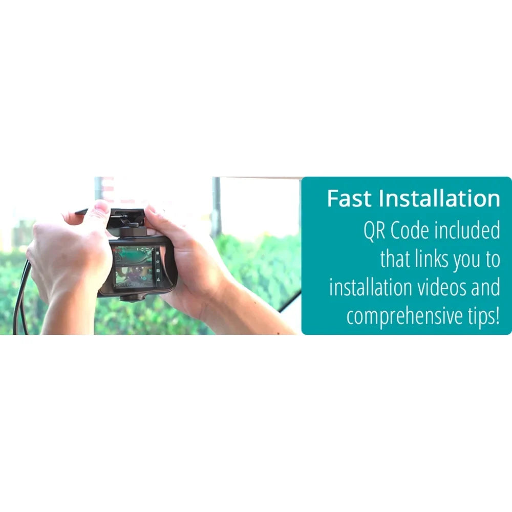 Razo Dash Cam DC4000RA, Simultaneous 3-Ch 360-Degree Recording, Records All Surroundings at Once, Covering All Blind Spots, Built-in GPS, G-Sensor Impact Detection with 32GB microSD Card - (Open Box)