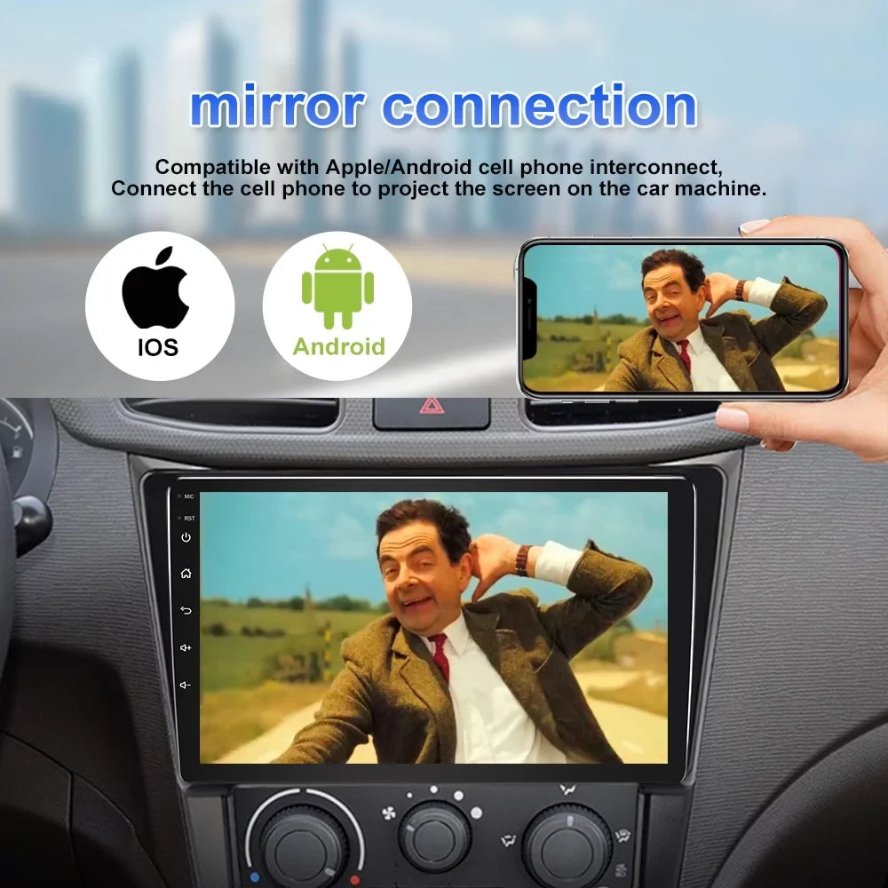 JMANCE 9 inch Apple CarPlay & Android Auto Car Stereo Receiver, Car Radio Compatible with 2010-2013 Mazda 3 with backup camera