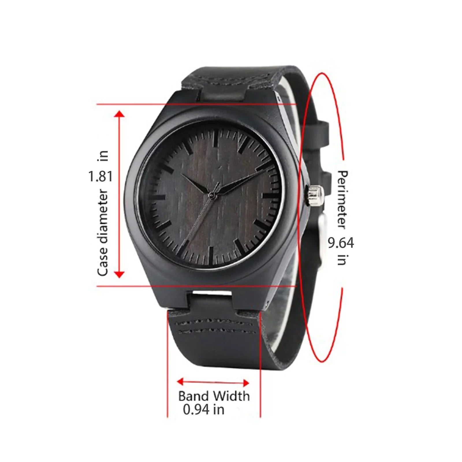 ZiSUGP Custom Name Wood Watch Wooden Quartz Date Display Men's Wristwatch Gift for Men Gw-m5610-1bjf