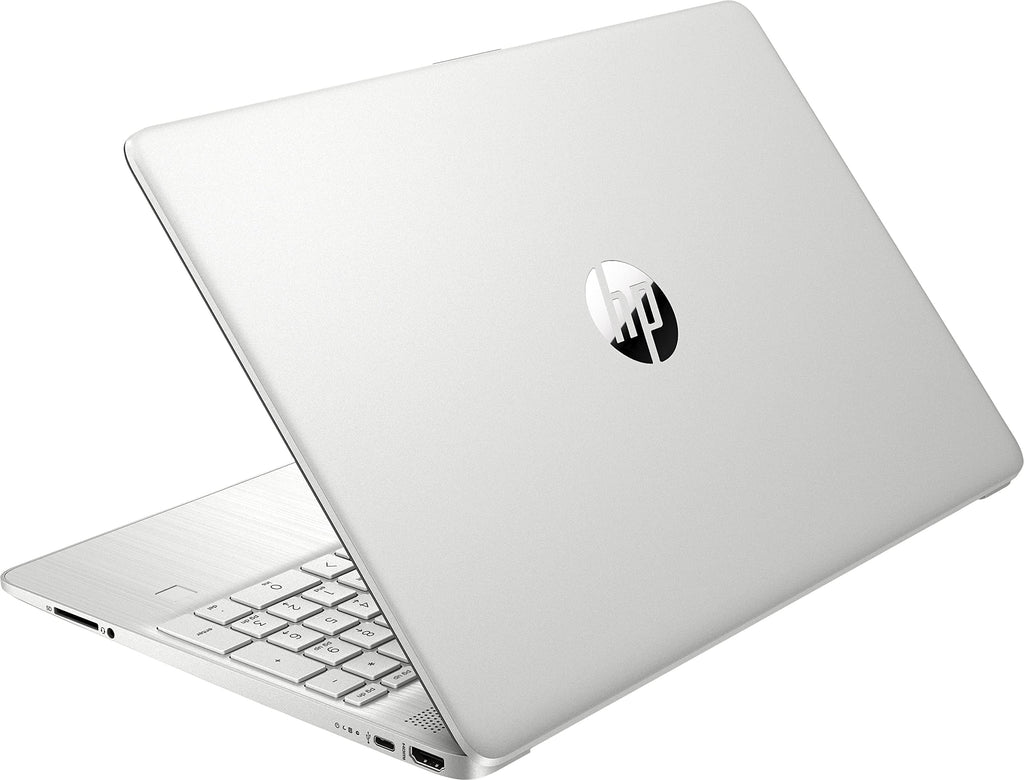 HP 2022 15.6" FHD Micro-Ege Display Laptop PC Intel 11th Gen 4-Core i5-1135G7 12GB DDR4 RAM 256GB NVMe SSD Intel Iris Xe Graphics Webcam HDMI WiFi AC BT USB-C Silver Windows 10 Pro w/RE USB Drive
