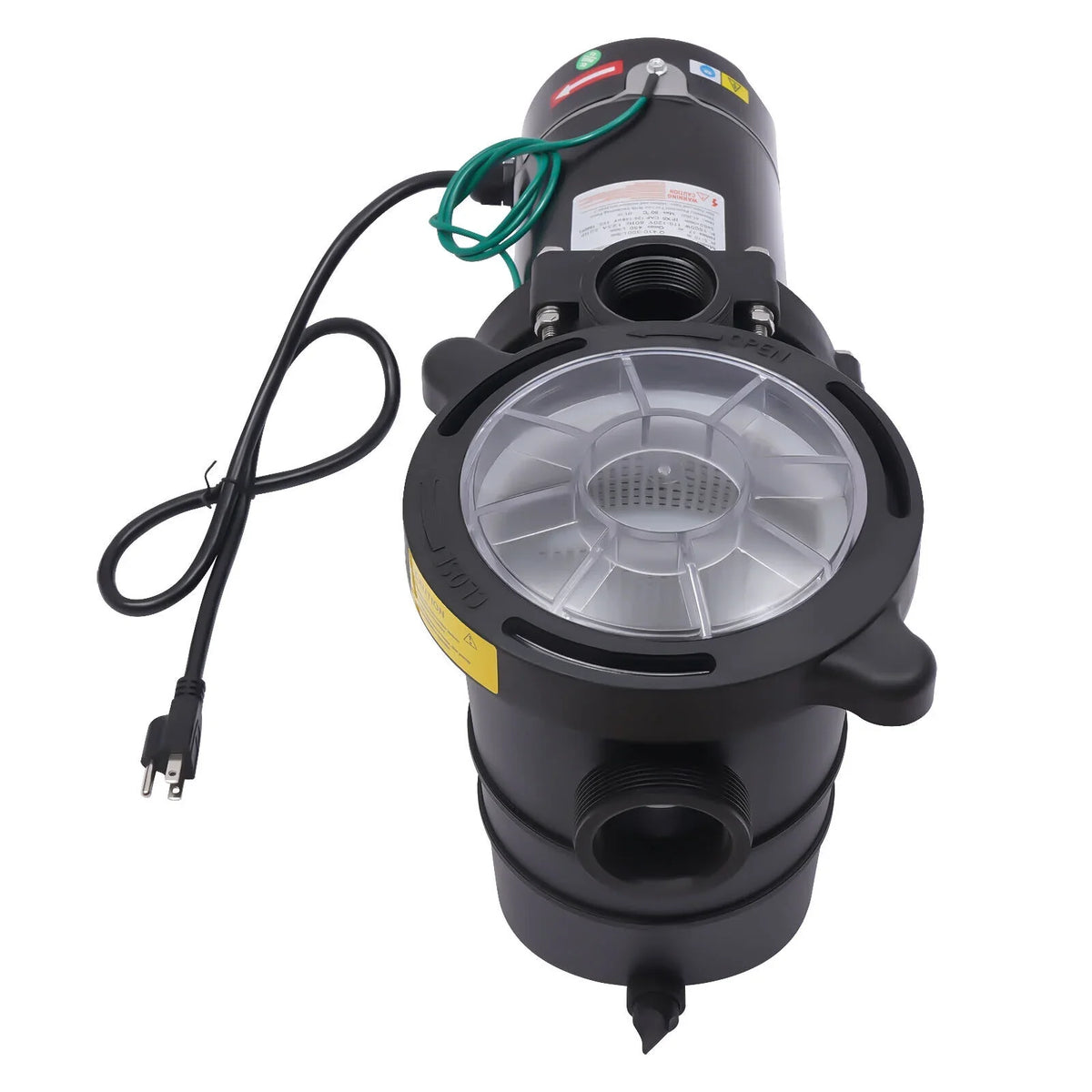 Wuzstar 2HP Pool Pump In/Above Ground Swimming Pool Pumps Motor W/Strainer 410-300L/min 118GPM, 110-120V