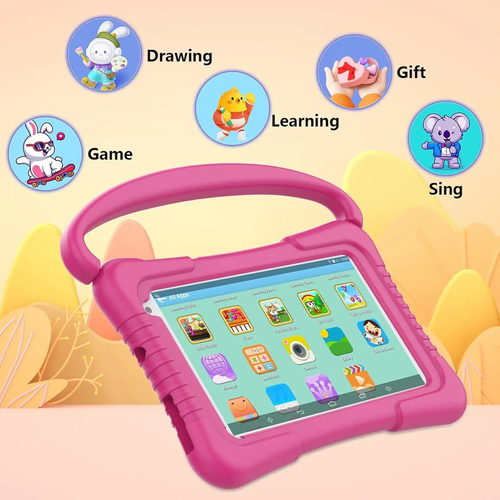 Kids Tablet 7 inch Tablet for Kids WiFi Kids Tablets 32G Android 11 Dual Camera Educational Games Parental Control, Toddler Tablet with Kids Software Pre-Installed Kid-Proof YouTube Netflix