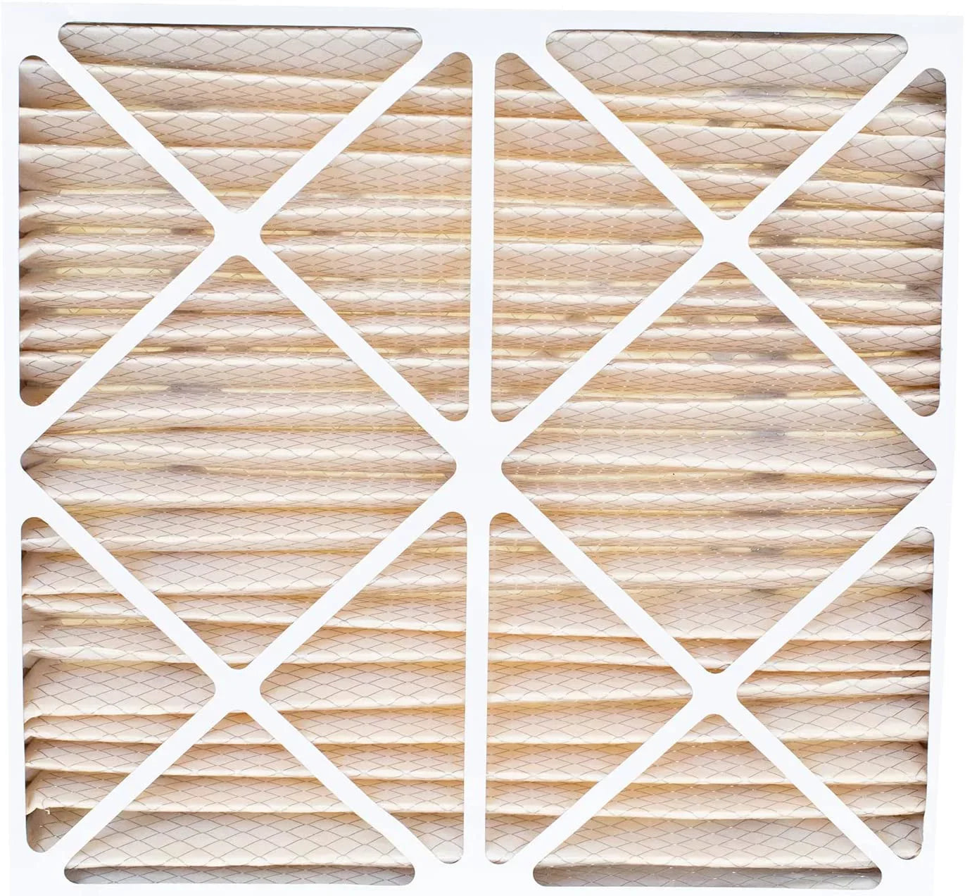 Filterbuy 24x25x5 MERV 11 Pleated HVAC AC Furnace Air Filters for Carrier FILXXCAR0024 (3-Pack)
