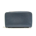Pre-Owned Louis Vuitton Taiga Zippy XL M64019 Men's Taiga Leather Long Wallet (bi-fold) Navy Blue (Good)