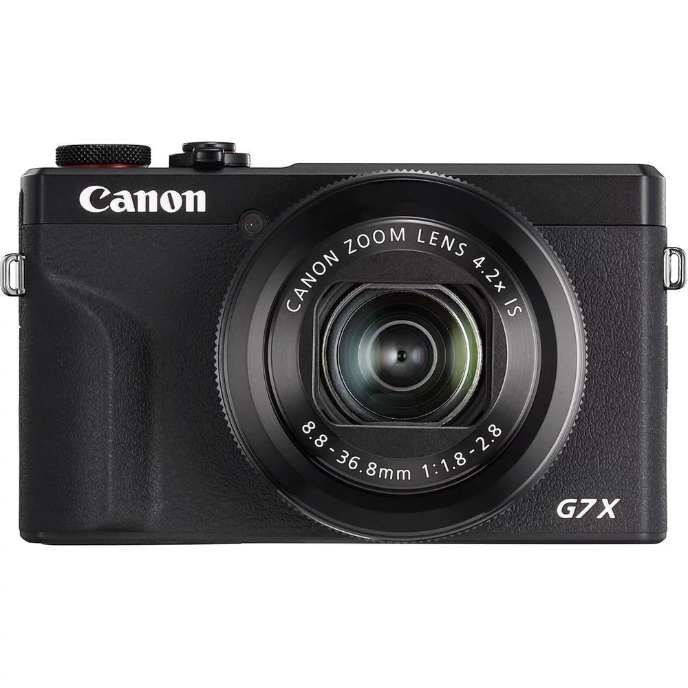 Canon PowerShot G7 X Mark III Digital Camera (Black) + Extra Battery + Flash - 32GB Kit