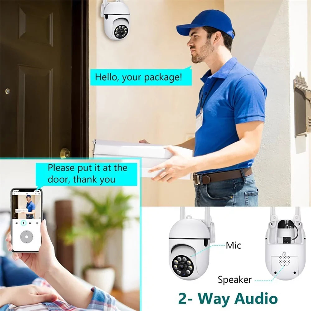 GeCam 3MP Home Security Camera,5G Security Cameras Outdoor WiFi 355°PTZ Video Camera,Motion Detection Activity Alert,Spotlight Color Night Vision,2-Way Audio,Waterproof