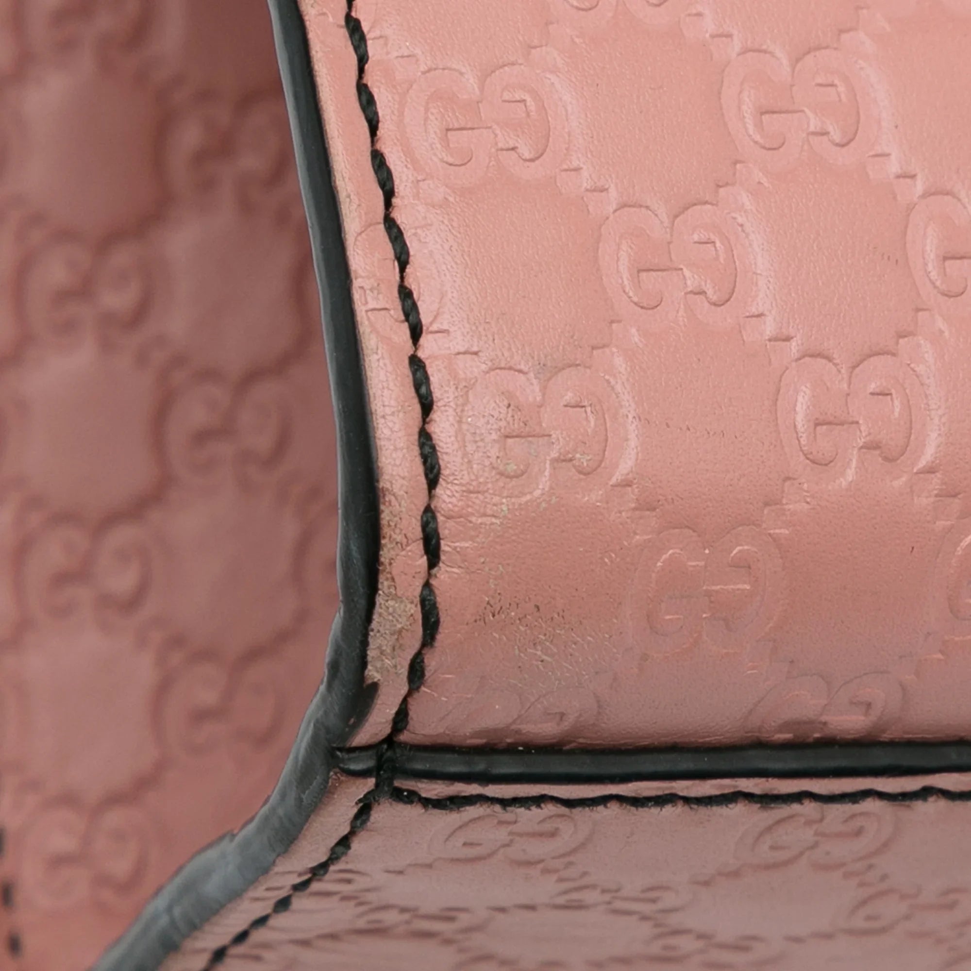 Pre-Owned Authenticated Gucci Medium Microguccissima Emily Shoulder Bag Calf Leather Pink Unisex (Good)