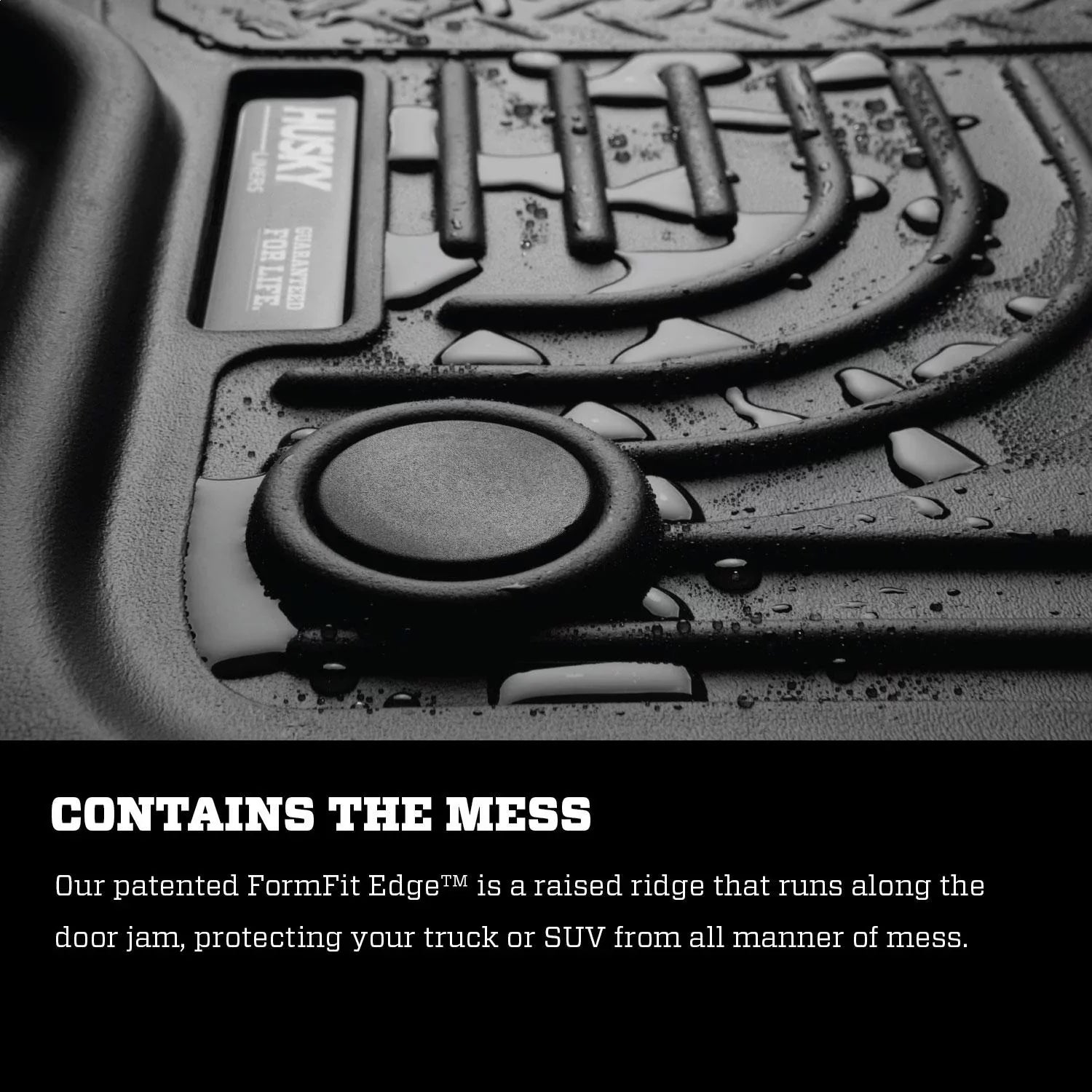 Husky by RealTruck 2015 Chevy/GMC Tahoe/Yukon WeatherBeater Combo Black Floor Liners