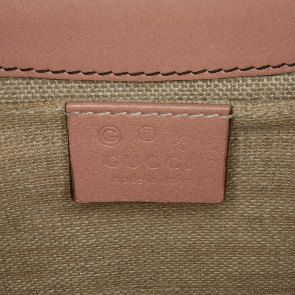 Pre-Owned Authenticated Gucci Medium Microguccissima Emily Shoulder Bag Calf Leather Pink Unisex (Good)