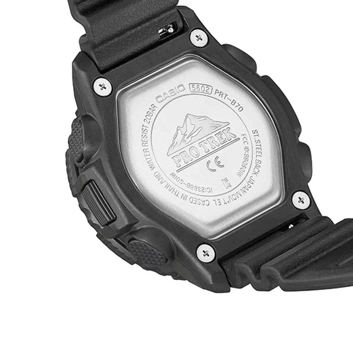 Casio PRTB70-1 Men's Pro Trek Ana-Digi Dial Resin Strap Watch