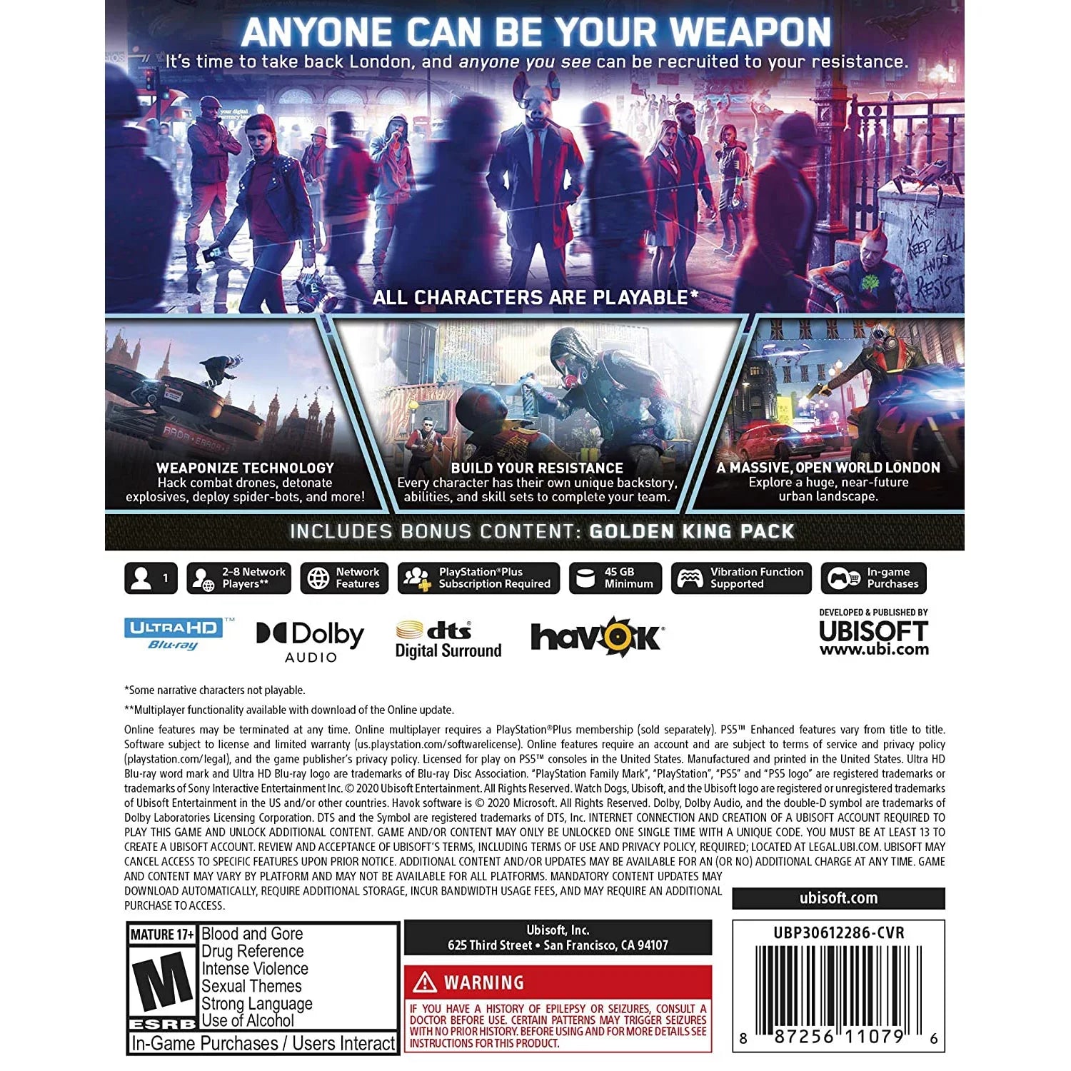 Watch Dogs Legion and Puyo Puyo Tetris 2 Launch Edition - Two Games For PS5