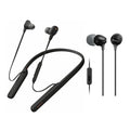 Sony WI-1000XM2/B Wireless Noise Cancelling In-Ear Headphones (Black) Bundle